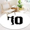Lionel Messi Round Area Rug,Carpet Rug for Living Room Bedroom Sofa Playroom Decor,Non-slip Floor Mat