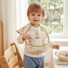 Sleeveless Design Waterproof Baby Bib Oil-resistant Material Full Body Cover Bib  Toddler Feeding