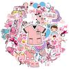 35pcs Cartoon Cute Stickers Playful Nurse Teacher Reward Stickers Stationery Stickers For Guitar DIY Skateboard Laptop Luggage