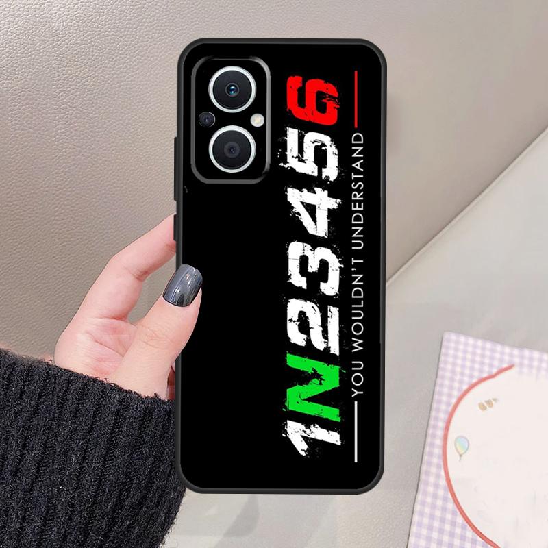 1N23456 Motorcycle Funda For OPPO Reno 10 11 12 13 14 Pro 8 7 Lite 11F 12F 13F 14F OPPO Find X8 X5 X6 Pro Case