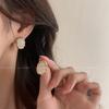Exquisite Fashion Geometry Square Shell Stud Earring for Women Personality Gold Color Korea Earring Summer Beach Jewelry Gift