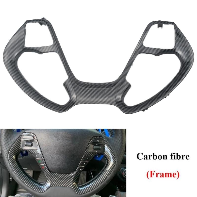Molded Overlay Trim for K3S Steering Wheel Button Area, ABS Surround Frame with Open Access Layout for K3S Interior Update