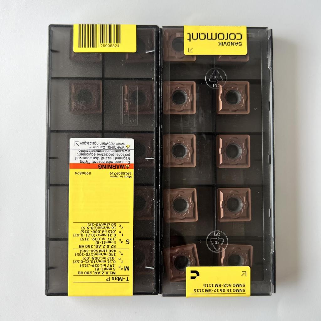 Sandvik / SNMG150612-SM 1115 / Original Swedish Hard Alloy Blade 10 Pcs