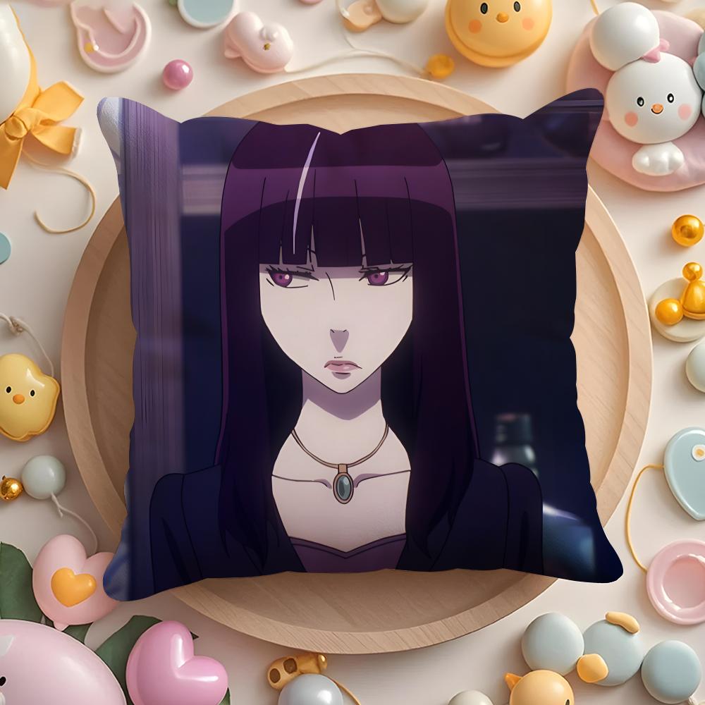 Death Anime P-Parade Cushion Cover Home & Car Multi-Scene Pillow Cover - Reversible, Soft & Durable for Daily Use