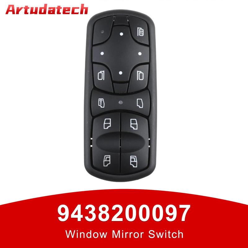 Artudatech 9438200097 Window Mirror Switch Regulator for Mercedes-Benz Actros MPII