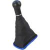 5 Speed 12mm Inner Hole Dia Gear Shift Knob Gaiter Boot Cover PVC Leather Blue for Volkswagen Mk4 Golf GTI R32 99-05 1J0711113EG Replace Parts