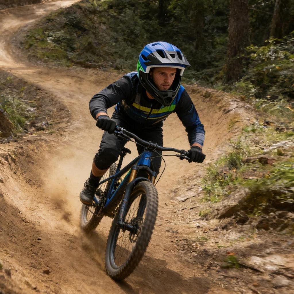 Mountain Bike Full Face Helmet Biking Head Cover Shock Absorption Cycling Helmet For Bicycle Motocross Motorcycle Scooter