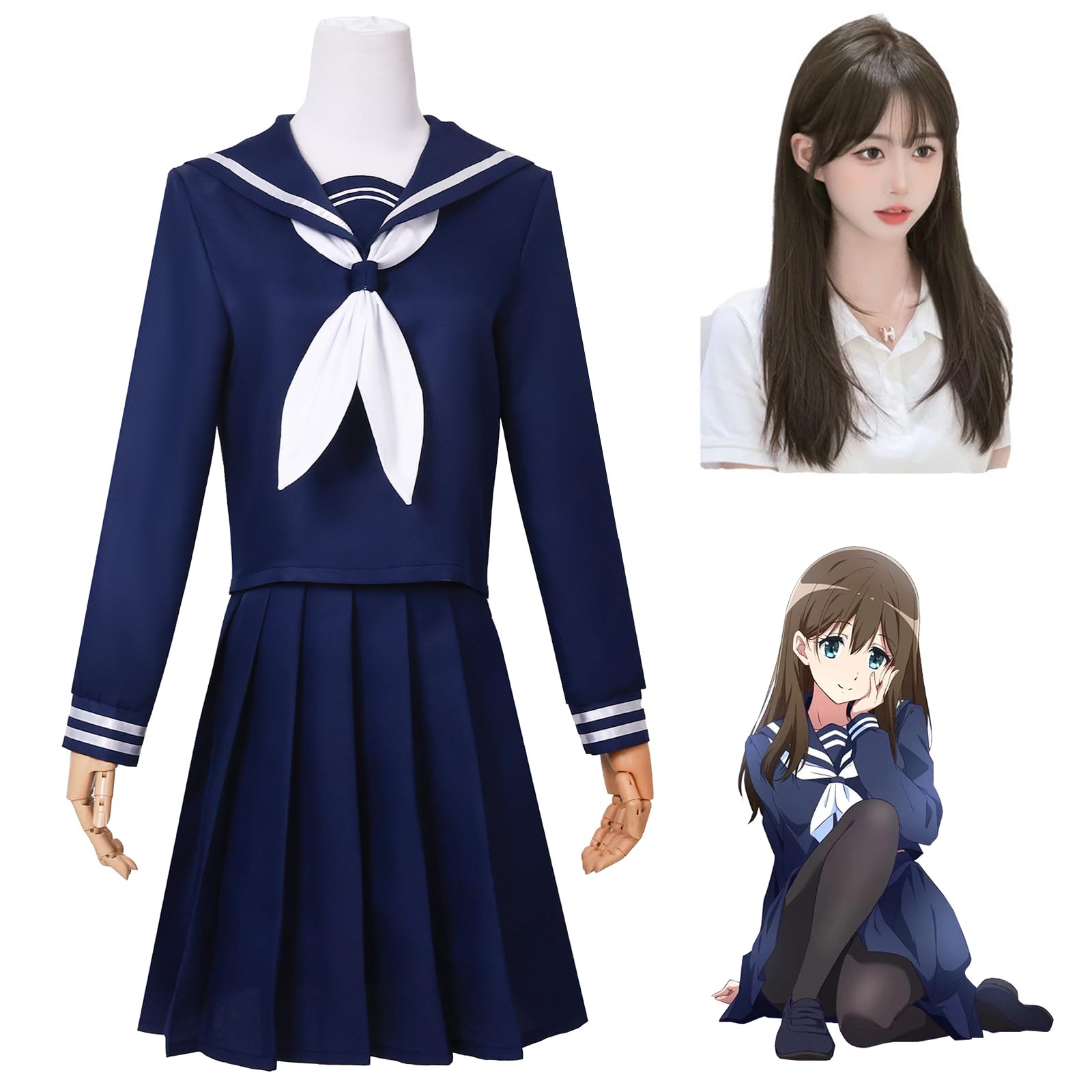 

[NOKIJP] Kumiko Oumae Cosplay Costume by Mayu Kuroe from Euphonium Season 3. Perfect for cosplay, events, Halloween, and school festivals.