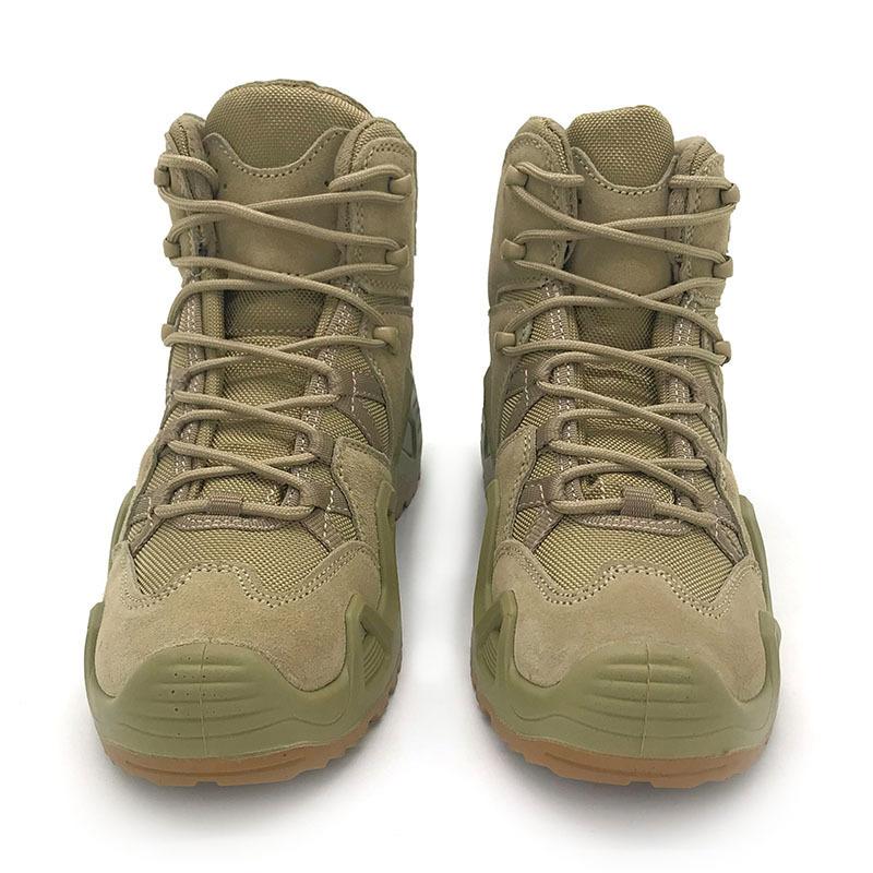 2025 Mid Cut Camouflage Mens Boots Anti-slip Warm Tactical Desert Shoes Women Trekking Mountain Outdoor Train Footwear