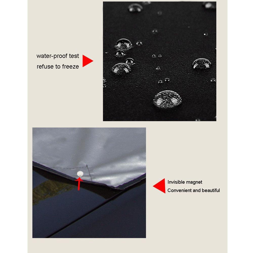 Capa para-brisa dianteiro de carro, capa magnética para-sol de automóvel, para-brisa de carro, protetor solar de neve, à prova d'água