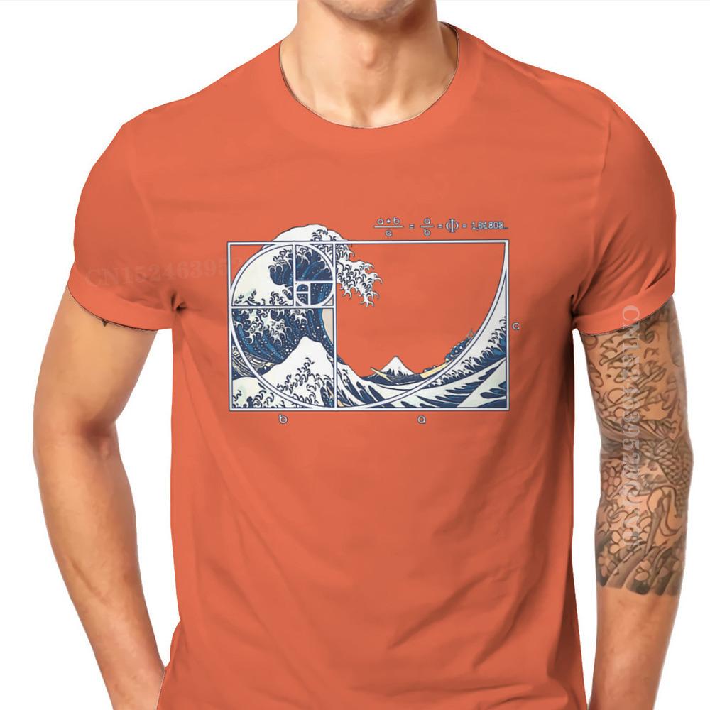 Math Mathematics Meme The Great Fibonacci Wave Tshirts Vintage Designer Unisex Streetwear Clothing Tops Cotton Retro T Shirt