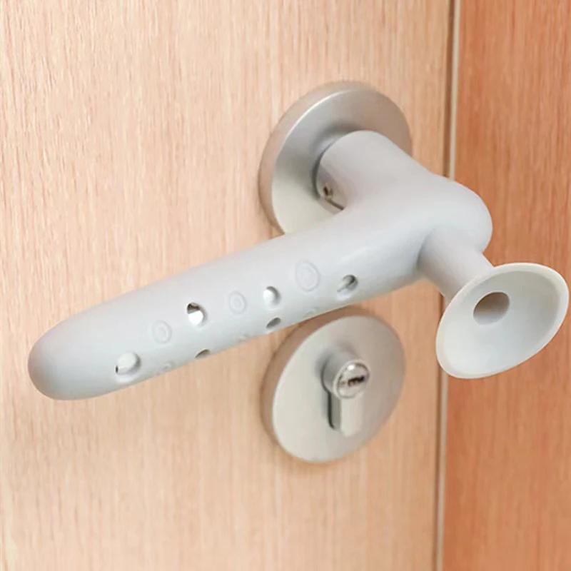 1pcs Fashion Collision Avoidance Doors Knob Protective Covers Anti-collision Silicone Door Knob Protect Covers Children Safety