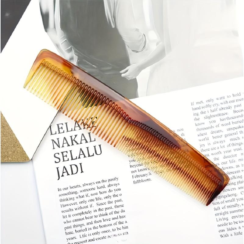 Hair & Beard Styling Comb Durable Plastic Wide-Tooth Combs with Fine, Rounded Teeth Ideal for Men & Women'S Haircuts, Styling, and Travel