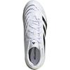 Adidas Predator League Comfortable Fashion Non-Slip Wear-Resistant Low-Top Kids Soccer Shoes Kids Soccer Shoes White Black Gold JI1152