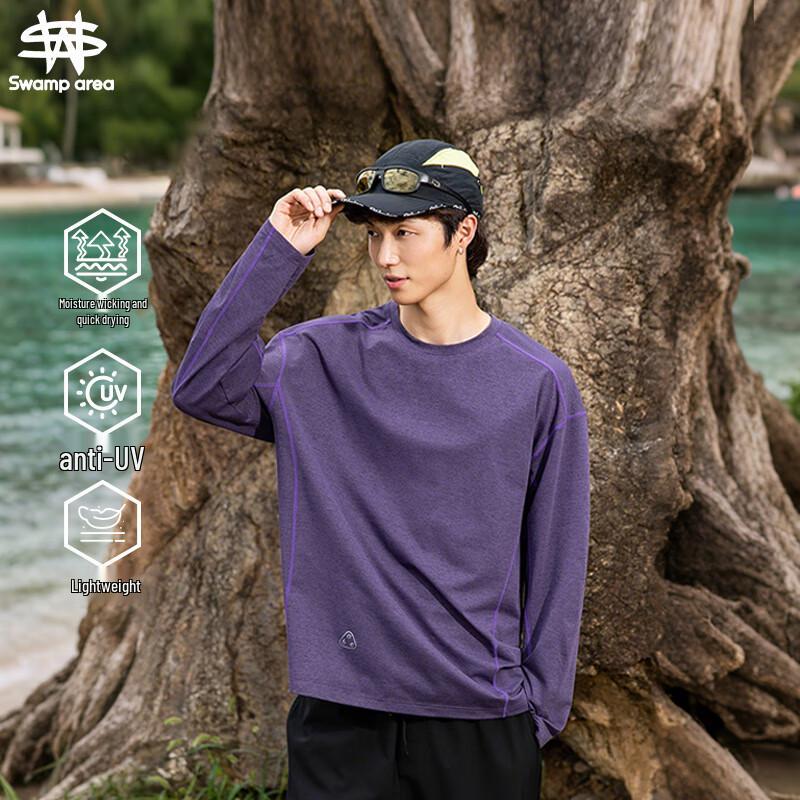 SWAMP AREA Men s Quick-Dry Long-Sleeve Sport T-Shirt L