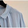 2026 Early Spring Women's Elegant Long Sleeve Cotton Gauze Shirt