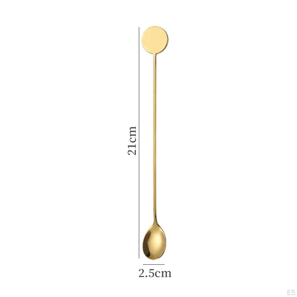 Mixing Spoon Serving Cocktail Stick Easy To Clean Kitchen Utensils Long Handle Stirring Rod