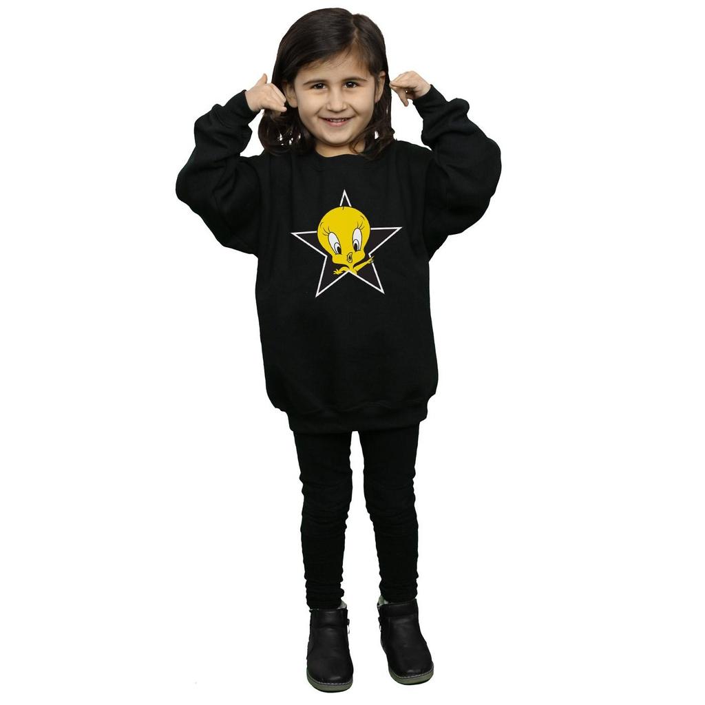 Looney Tunes Girls Tweety Pie Star Sweatshirt