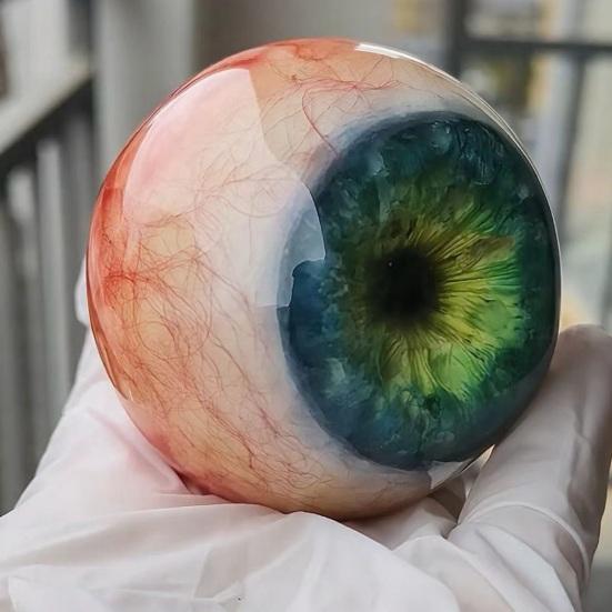 Realistisch Gotisch Oogbol Ornament Levensgetrouw Horror 3D Oog Beeldje Eng Donkere Fantasie Stijl Bureau Decoratie voor Halloween Huisdecoratie