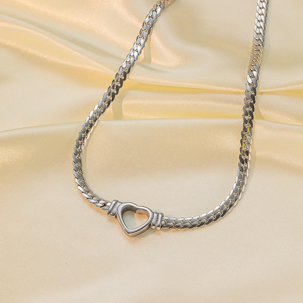 18K Gold Trendy Cuban Link Necklace: European & American Style, Non-Fading, Fashionable Personalized Chain, High-End Jewelry.