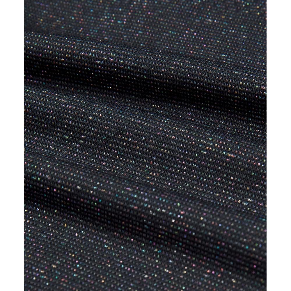 Lululemon Swiftly Tech Cropped Short Sleeve Shirt 2.0  Sparkle Black Rainbow Lurex