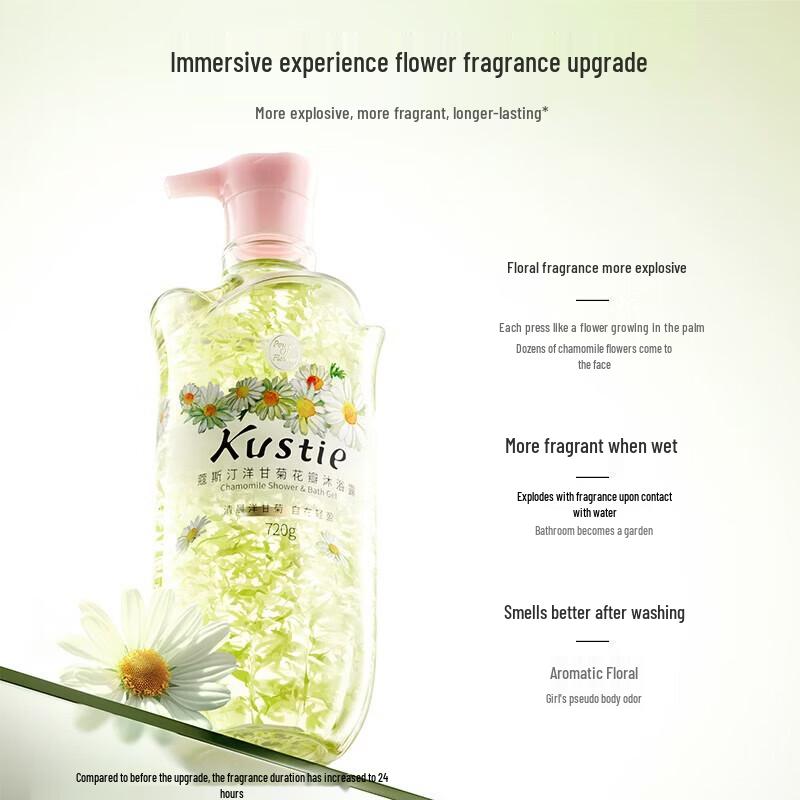 Kustie Chamomile Petal Shower Gel 720g