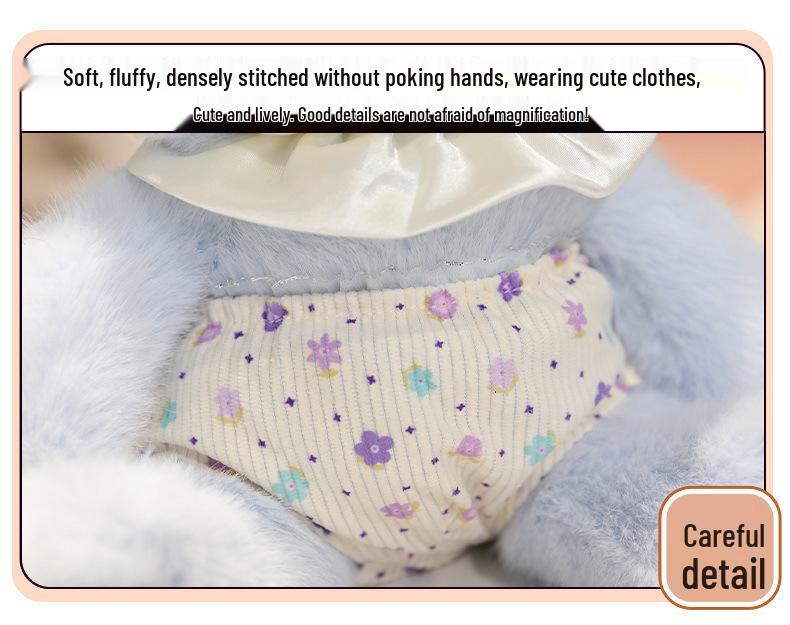 Blumenkleid Kleines Lamm Plüschkissen - Gute Nacht Serie Schaf Puppe Stofftier