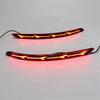 2x LED Rear Bumper Reflector Brake Light Flow Turn Signal For Hyundai Elantra