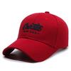 Curved Cotton Brim Cap With Embroidery Adjustable Strap Men Women Outdoor Use
