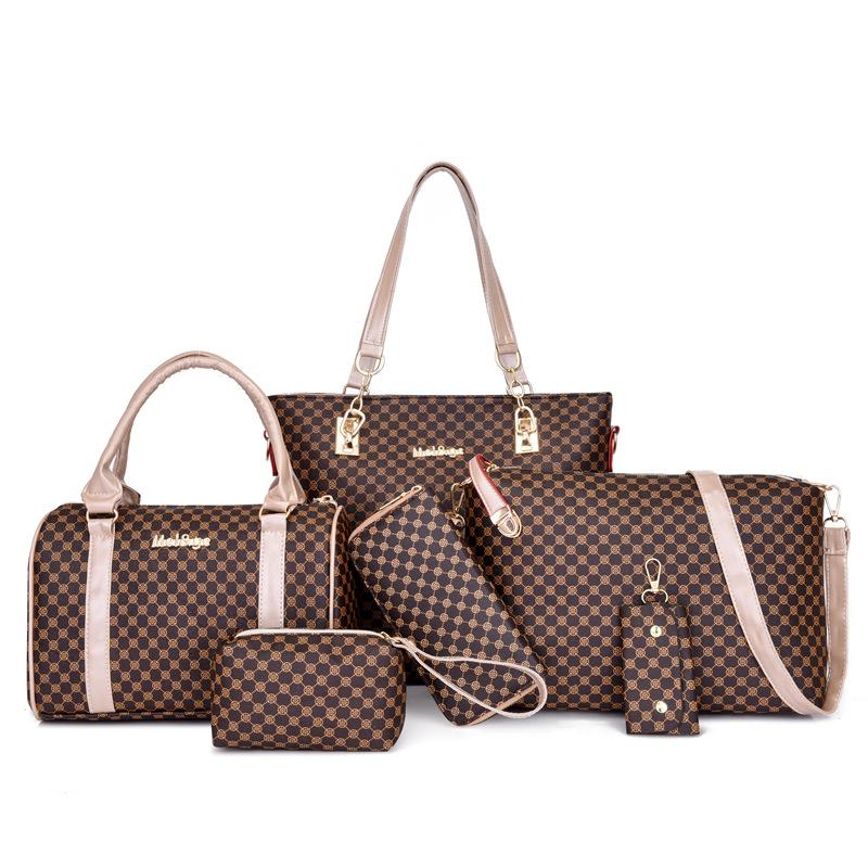 Women's Bag One Shoulder Handheld Crossbody Bag European and American Retro Large Capacity Mother and Child Bag