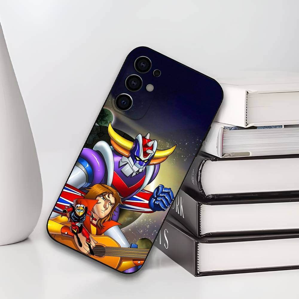 Soft Silicone Black Cover UFO R-Robot G-Goldorak Phone Case Compatible with Samsung S25 S24 S21 S22 S23 S30 Ultra S20 plus