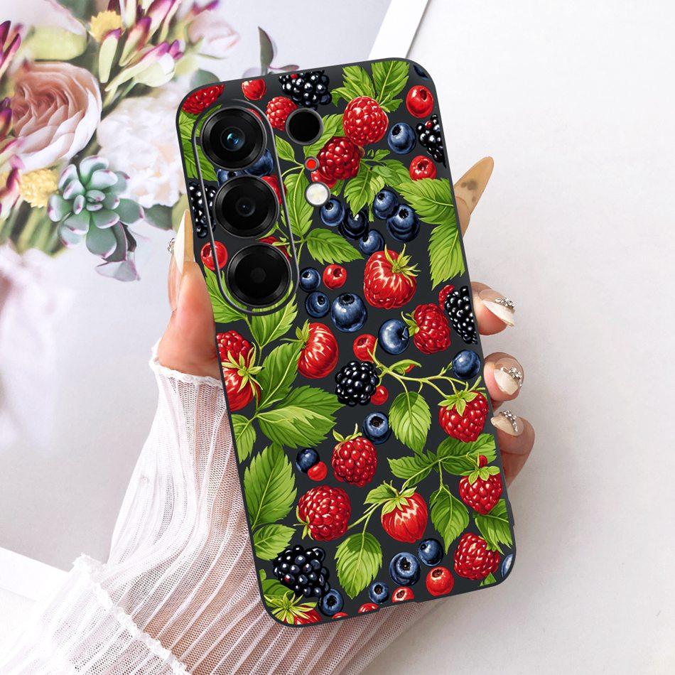 For Tecno Camon 50 4G CN5 Cute Flower Butterfly Cat Painted Case For Tecno Camon50 4G Black Silicone Soft Phone Cases