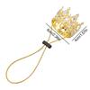 New Alloy Rhinestone Pet Crown Adjustable Cord Electroplated Sparkling Tiara Gold/Silver Pet Hats Costume