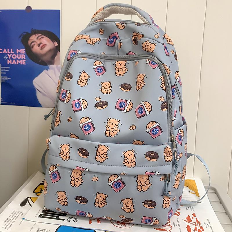 Children Elementary School Girl Junior High School High School College Student Cartoon Printed Backpack
