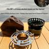 Aluminum Alloy Outdoor Alcohol Stove with Teapot and Insulated Heating Base for Picnic and Household Use