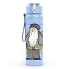 1PC Old Wizard Cartoon Pattern 750ml Color Plastic Sports Water Bottle Leakproof Flip Straw Lid Suitable for Sports Office Home Use