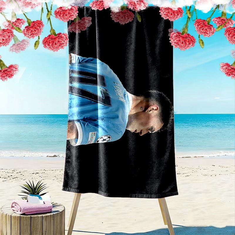Phil Foden Print Beach Towel, Large Soft Quick Dry Towel for Beach Camping Swimming