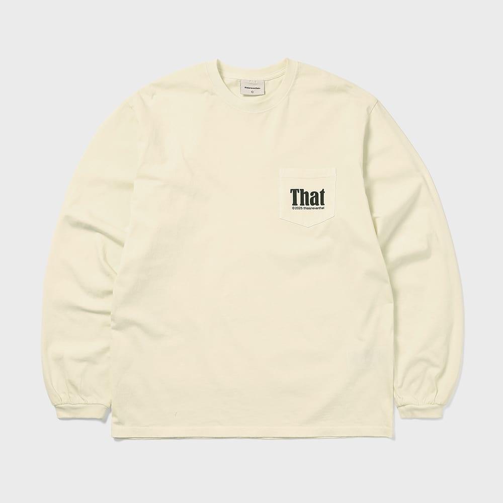 DiSiSneverThat That Pocket L S Tee Ivory M