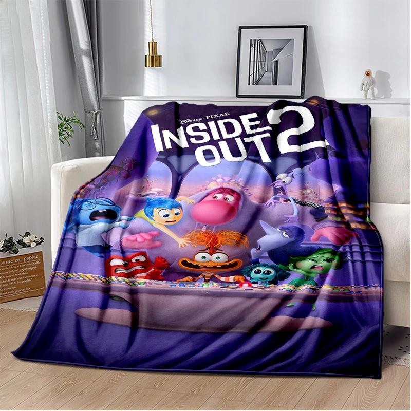 New Cartoon Gift Inside Out Joy Sad Soft Blanket,Soft Throw Blanket for Home Bedroom Bed Sofa Picnic Travel Cover Child