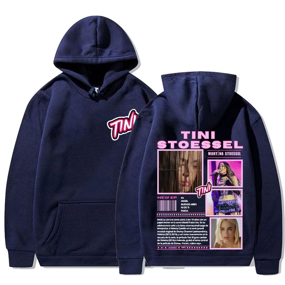 Singer TINI STOESSEL 2025 Tour Merch Sweatshirts Men Women's Fashion Hip Hop Trending Hoodie High Quality Casual Comfort Hoodies