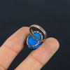 Tree Of Life Aqua Chalcedony Gemstone Copper Wire Wrapped Handmade Jewelry Ring For Mother