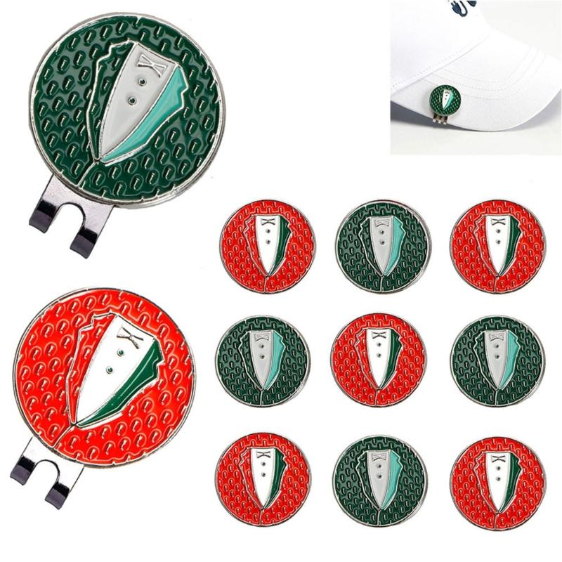 Golfball Markers Magnetic Hat Clip Suit Clothing Pattern Golfs Hat Clips Golfs Caps Clips Markers Gift for Golfs Lover