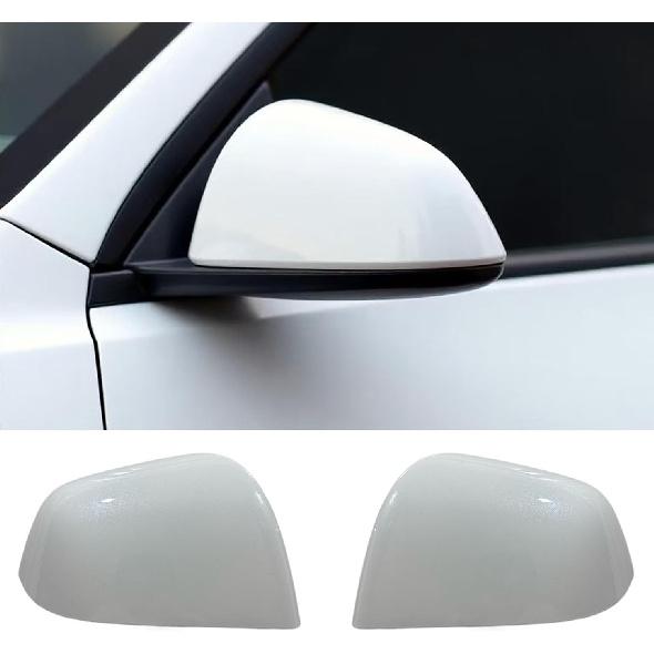 Compatible with Tesla Model Y Side Mirror Cover Replacement 2024, Left & Right Side Rearview Mirror Cover Cap for Model Y Accessories(red)