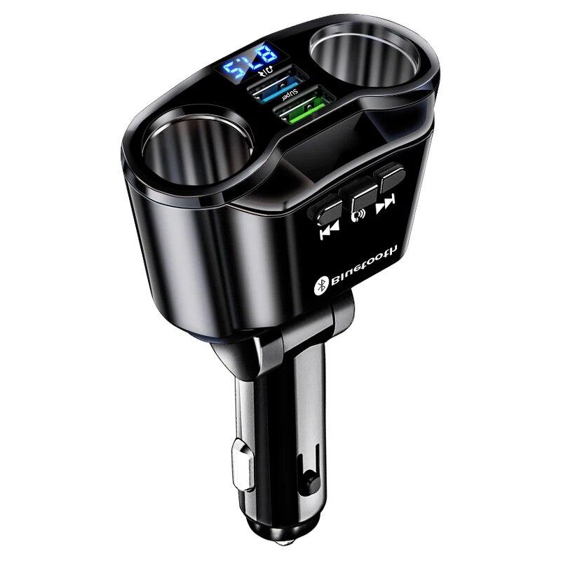 

Автомобильное зарядное устройство MP3-плеер Сверхбыстрая зарядка Сабвуфер Автомобильный Bluetooth-приемник Прослушивание музыки Навигация Зарядка мобильного телефона чёрный