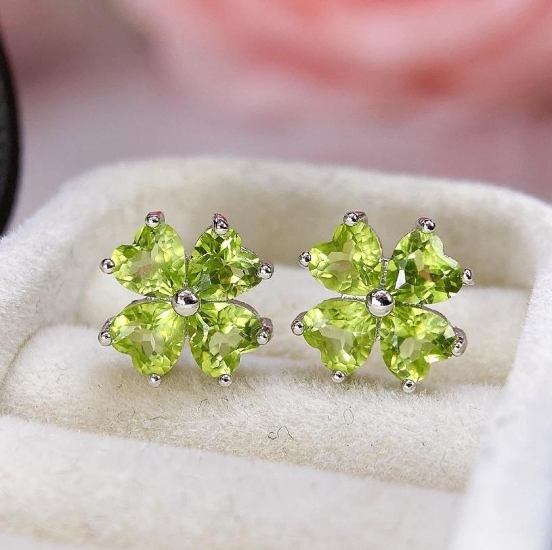 2025 Natural Peridot Earrings S925 Silver Women s Hooks - Simple and Trendy Design S925 Silver