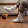 Snowboots Dames Winterenkellaarzen Dames Warme bontgevoerde laarsjes Verdikking Schoenen Platte sneakers met rits Outdoor laarsjes