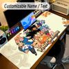 Large Mouse PadDragon Ball Custom Name Text Personalized Desk Mat Non Slip Gaming Pad