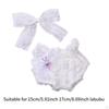 2 Pieces 15cm 17cm Girl Doll Clothes Clothing, Bowed Headdress Decor, Pendant Rompers Set