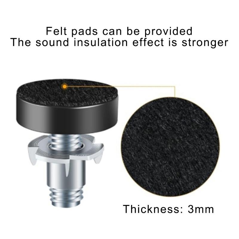16Pieces Sturdy Adjustable Leveling Feet for Furniture Legs Protect Flooring Reduce Noise Simple Twist Installation