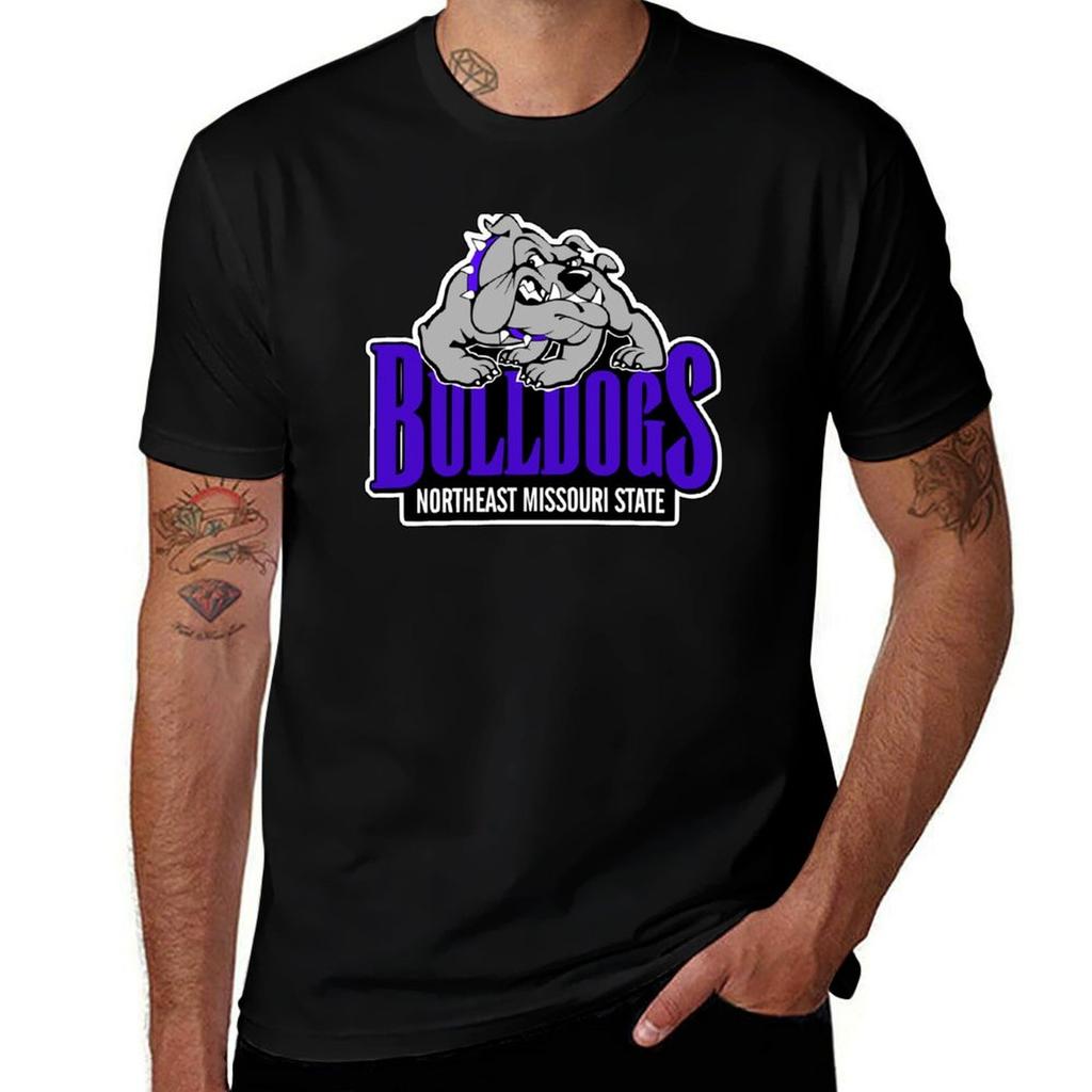 Vintage Northeast Missouri State Bulldogs Logo Tshirt Cotton T Shirts Unisex 100 Cotton T Shirts High Quality Tshirt